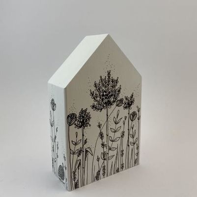 Décoration de maisons en bois miniatures Formes d'artisanat en bois inachevées pour les cadeaux à la maison