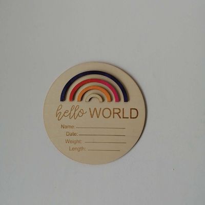 Créez une pépinière mémorable avec ces cartes en bois 3D Rainbow Milestone de l'Europe