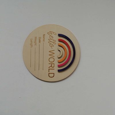 Créez une pépinière mémorable avec ces cartes en bois 3D Rainbow Milestone de l'Europe