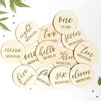 Taille personnalisée en contreplaqué Carte d'anniversaire pour bébé Idéal pour l'annonce de naissance du nouveau-né