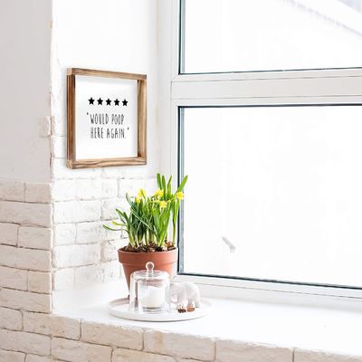 J'espère que tout va bien 12 "x12" décor de salle de bain en bois en bois massif