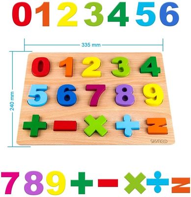 Des échantillons gratuits d'alphabet en bois et de puzzles numériques pour le développement de l'éducation
