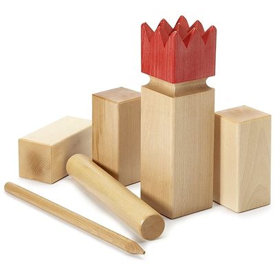 Amenez vos activités de plein air au niveau supérieur avec le jeu de jeu Hardwood Kubb Yard