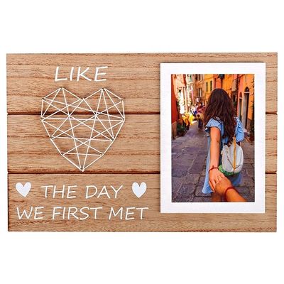 Cadre photo en bois de style rustique Fiançailles cadeau de mariage