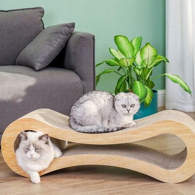 Vente Interactif Durable Carton ondulé Cat Scratching Post Solution durable