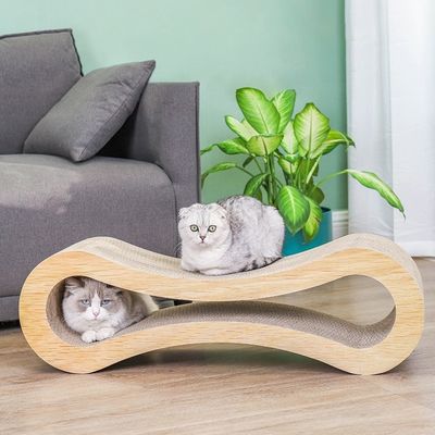 Vente Interactif Durable Carton ondulé Cat Scratching Post Solution durable