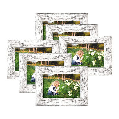 Décoration de la maison Décoration murale de grande taille Cadre photo en fer avec impression personnalisée en bois