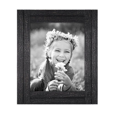 Cadre d'assortiment de bois rustique monté sur le mur ou sur la table