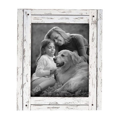 Cadre d'assortiment de bois rustique monté sur le mur ou sur la table