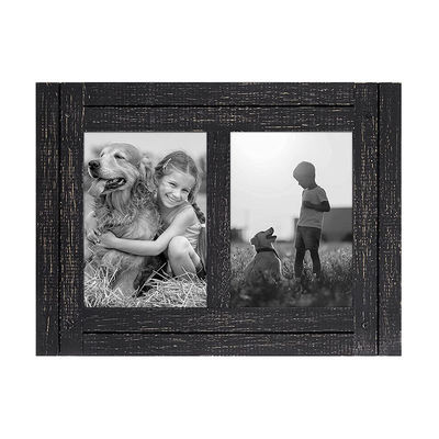 Cadre d'assortiment de bois rustique monté sur le mur ou sur la table