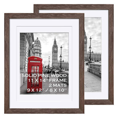 Impression de taille personnalisée cadres photo en bois rustique pour vos solutions d'impression