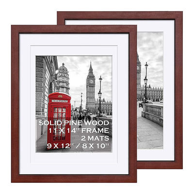 Cadeau de mariage décoratif en bois verni Cadres muraux photo avec conception artistique