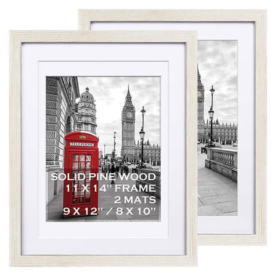 11x14" maison simple élégant moderne cadre photo en bois noir en MDF couleur tache