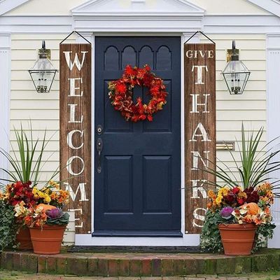 Vente populaire de bois de sapin Mariage à domicile Cadre de panneau de bienvenue Europe naturelle/brun/blanc