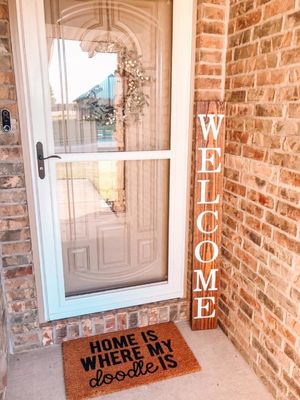 Vente populaire de bois de sapin Mariage à domicile Cadre de panneau de bienvenue Europe naturelle/brun/blanc