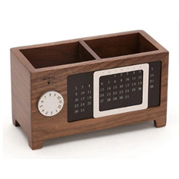 17X7.2X9.6cm Porteur de stylo en bois Boîte de calendrier de l'avent Gardez vos fournitures scolaires organisées