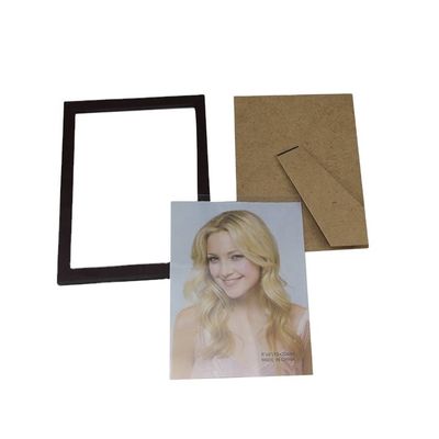 VL-PF02 Cadre photo décoratif en bois de couleur claire ou comme votre couleur avec impression