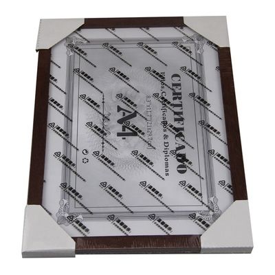 Cadre photo en bois massif de couleur personnalisée avec cadre intérieur amovible et vrai verre