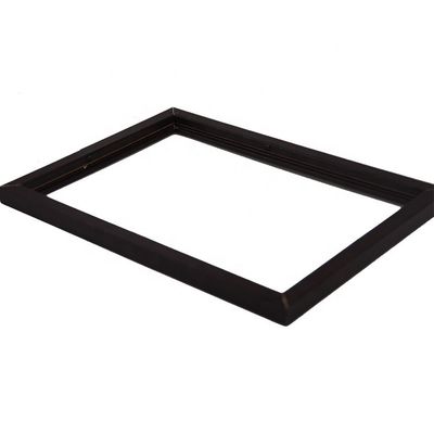 Cadre photo en bois massif de couleur personnalisée avec cadre intérieur amovible et vrai verre