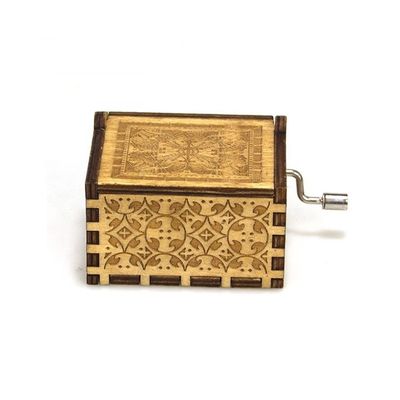 Boîtes de musique en bois de pin 6.3x5x4.2cm pour les cadeaux de Noël en forte demande