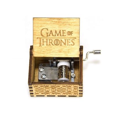 Boîtes de musique en bois de pin 6.3x5x4.2cm pour les cadeaux de Noël en forte demande