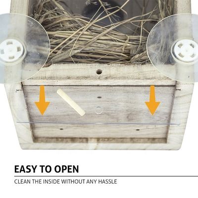 Logo personnalisé magnifique maison d'oiseaux en bois décoratif pour l'extérieur jardin d'affichage de décoration