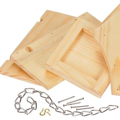 Décoration extérieure personnalisée Petit mignon Pigeons Maison d'oiseaux Toutes les saisons Alimentateur en bois