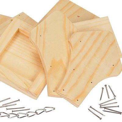 Décoration extérieure personnalisée Petit mignon Pigeons Maison d'oiseaux Toutes les saisons Alimentateur en bois