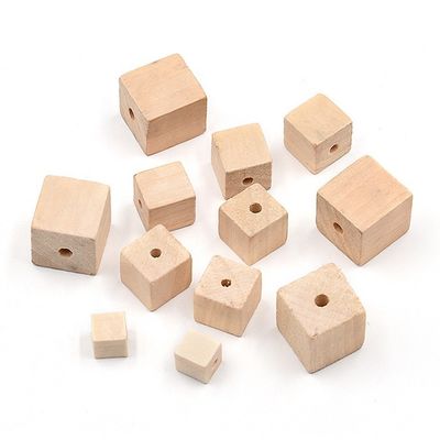 Perles de bois rondes en vrac de 20 mm, idéales pour les cadeaux et les colliers en couleur naturelle