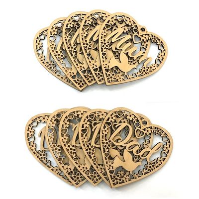 Produits de décoration de Noël en forme d'animal Ornement en feutre suspendu en bois pour les événements