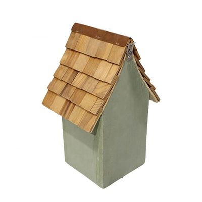 Maison d'oiseaux en bois à motif solide étanche au vent avec décor de jardin peint en couleur personnalisée