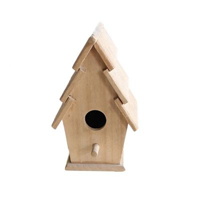 Petite maison d'oiseaux en bois respirante personnalisée pour les enclos d'oiseaux pratiques
