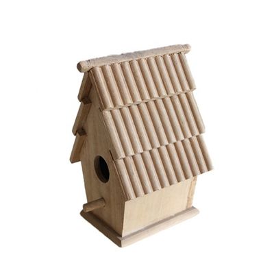Petite maison d'oiseaux en bois respirante personnalisée pour les enclos d'oiseaux pratiques
