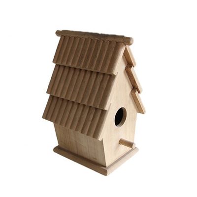 Petite maison d'oiseaux en bois respirante personnalisée pour les enclos d'oiseaux pratiques