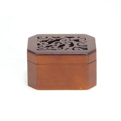 Boîte à musique de bijoux en bois de Noël avec sérigraphie et dessin brûlé