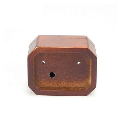 Boîte à musique de bijoux en bois de Noël avec sérigraphie et dessin brûlé