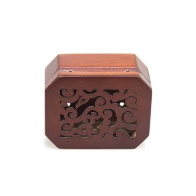 Boîte à musique de bijoux en bois de Noël avec sérigraphie et dessin brûlé