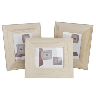 Cadre photo en bois inachevé Cadres photo en bois naturel pour la décoration de la maison