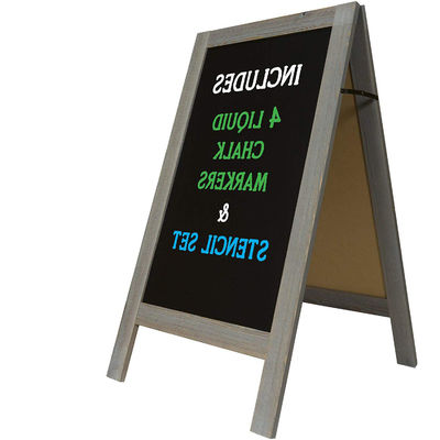 Plaque noire confortable et abordable, résistante au vent, en bois de pin certifié FSC