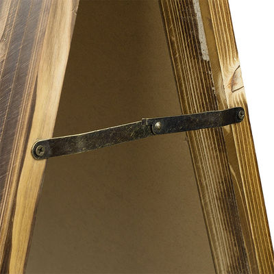 Tableau noir portable à cadre en bois rustique artisanal avec support pratique et portable