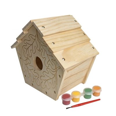 Impression de motifs de bois de cèdre Cages de maison d'oiseaux pour le bricolage et la décoration