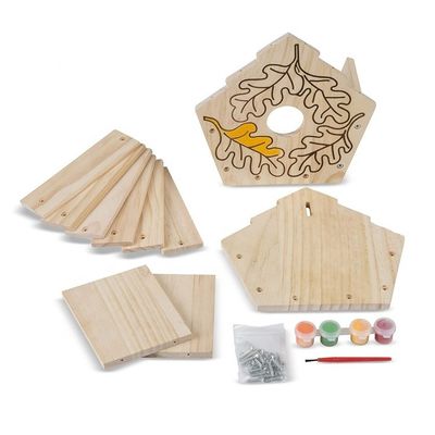 Impression de motifs de bois de cèdre Cages de maison d'oiseaux pour le bricolage et la décoration