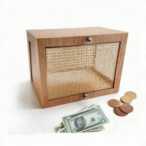 Un coffre-fort en bois avec comptoir: un moyen amusant et fonctionnel d'atteindre vos objectifs d'épargne