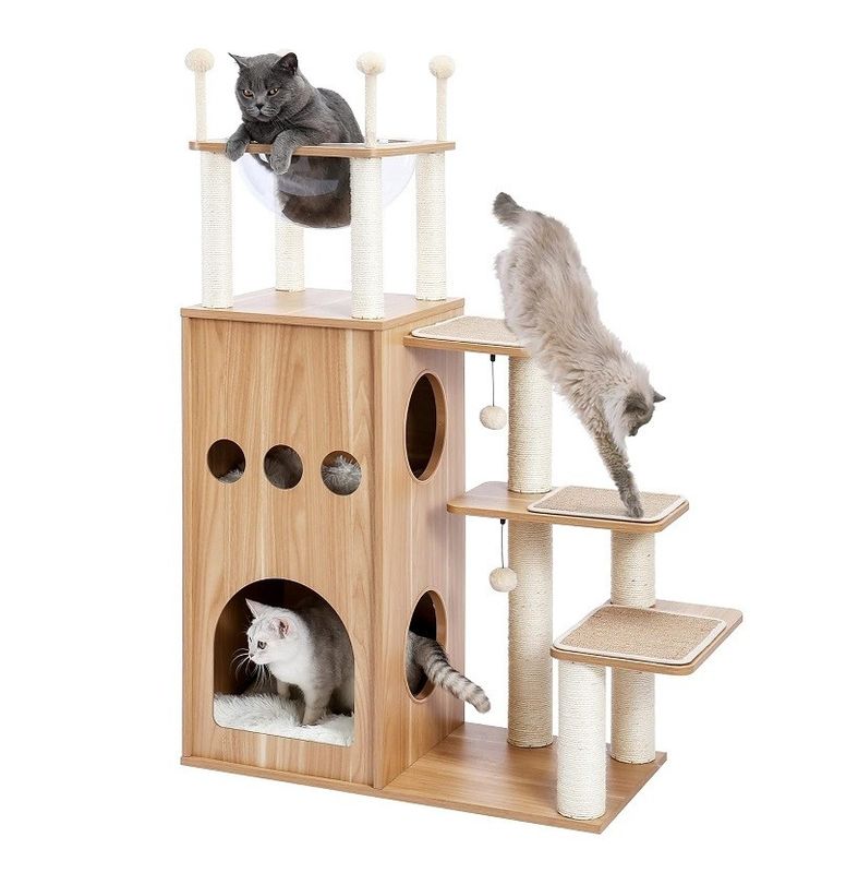OEM ODM Acceptable Robuste château de Frisco Tour de l'arbre de chat moderne 51 Extra haut appartement de chat