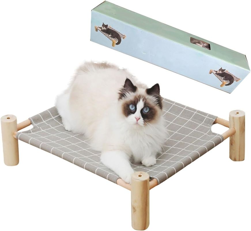 Le lit de chat et le lit de hamac en bois améliorent le confort et la santé de votre animal de compagnie