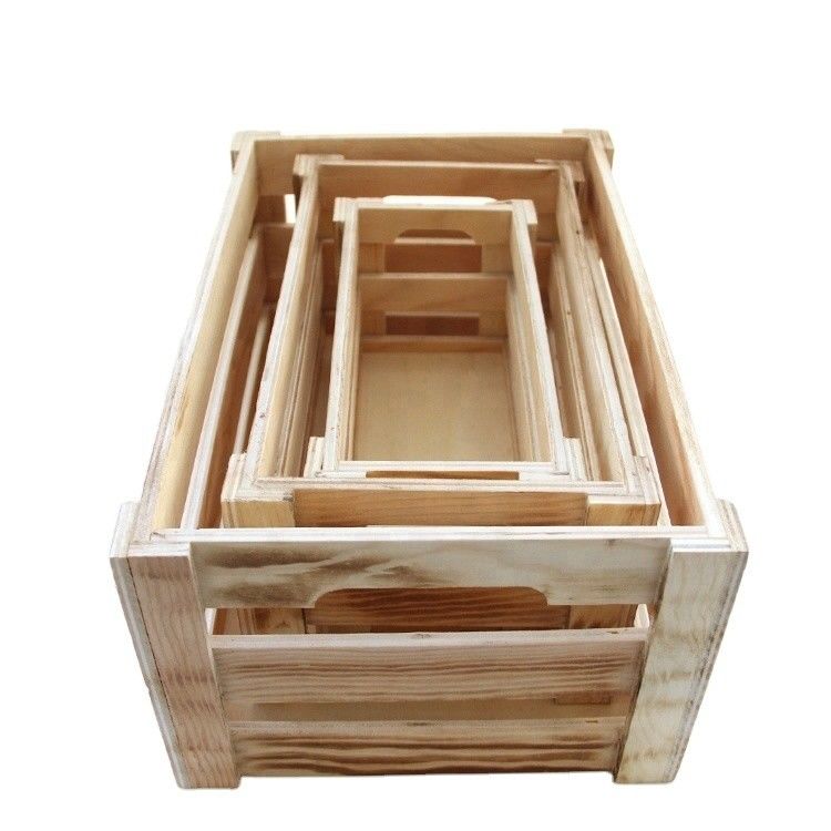Cages de fruits en bois résistantes et durables 21x10x10cm 21x10x11.2cm 31.2x20.3x14cm pour les fruits