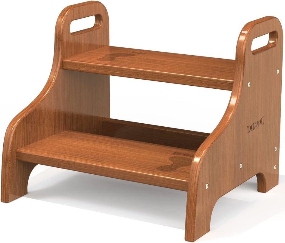 Cadre photo en bois pour bébé Aide réglable en hauteur Tour Cuisine Tabouret d'étape pour l'apprentissage