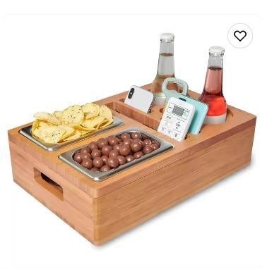 Package cadeau design couvercle amovible tasse et boisson avec plateau de collation pour le milieu du canapé