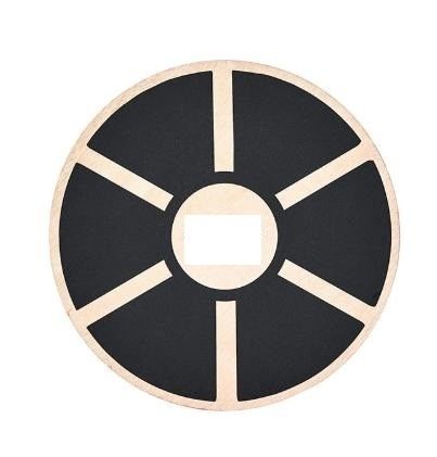 15.55 pouces de diamètre Fitness non glissante planche d'équilibre en bois oscillant avec 360 rotation