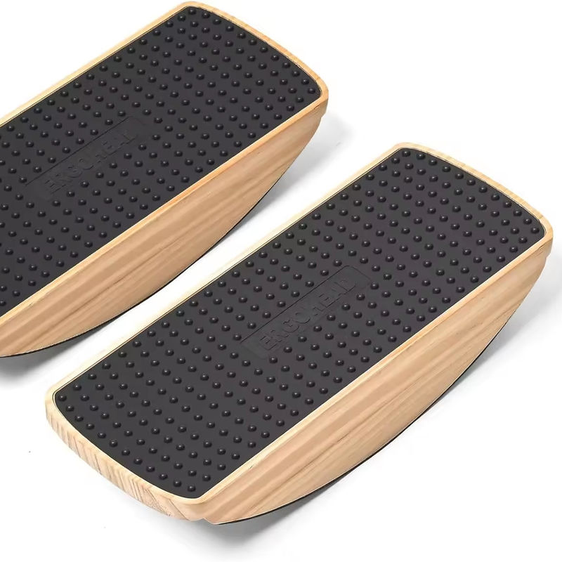 Stabilité Rocker planche oscillable en bois pour l' équilibre des pieds tapis anti-fatigue bureau debout